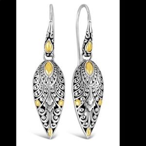 DEVATA 18K Gold Accent Sterling Silver Earrings
